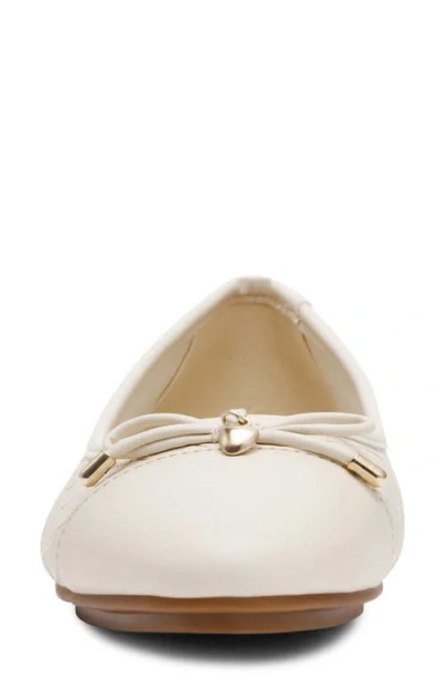 Anne Klein Luci Cap Toe Ballet Flat In Neutral