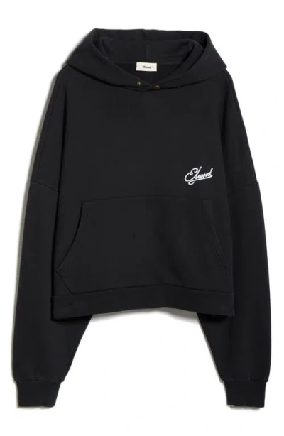 Elwood Logo Rectangle Hoodie In Black
