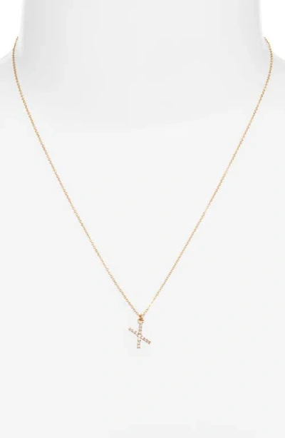 Set & Stones Gemma Initial Necklace In Gold
