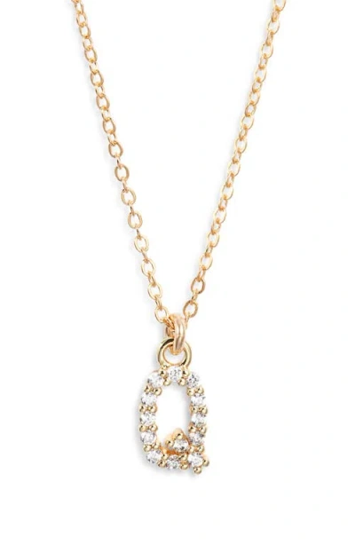 Set & Stones Gemma Initial Necklace In Gold