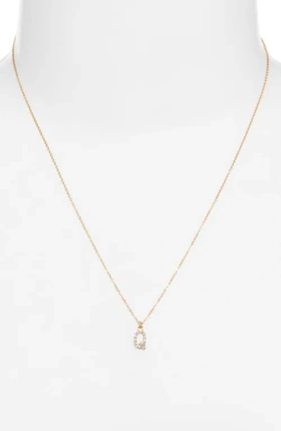 Set & Stones Gemma Initial Necklace In Gold