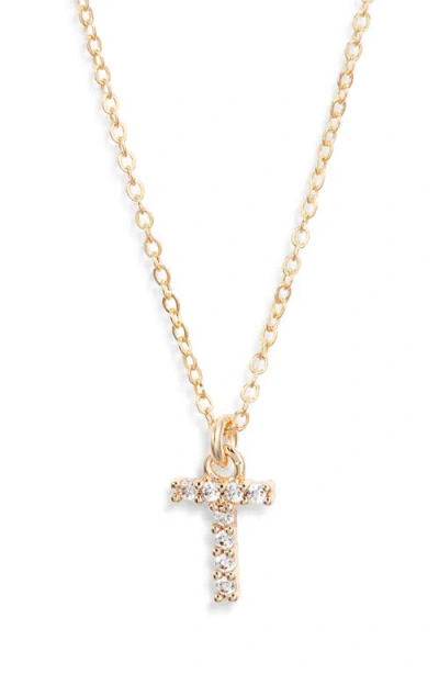 Set & Stones Gemma Initial Necklace In Gold