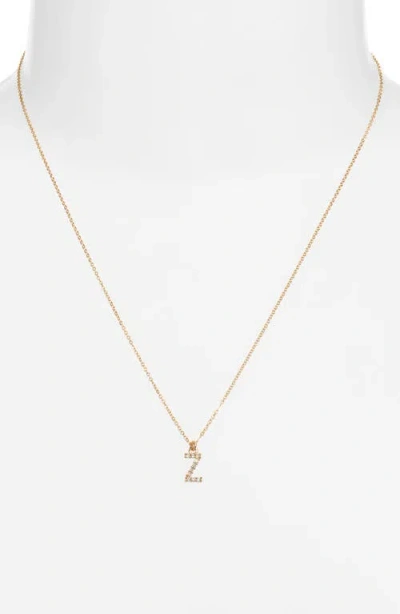 Set & Stones Gemma Initial Necklace In Gold