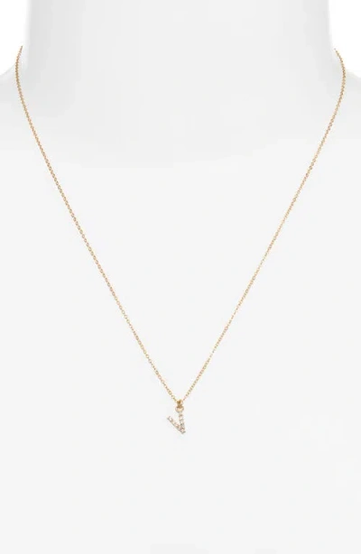 Set & Stones Gemma Initial Necklace In Gold