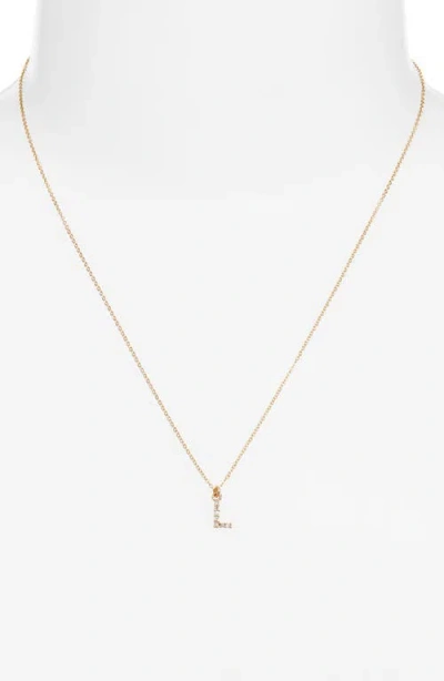 Set & Stones Gemma Initial Necklace In Gold