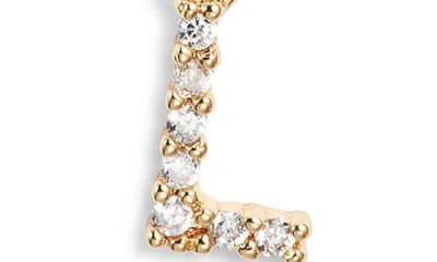 Set & Stones Gemma Initial Necklace In Gold