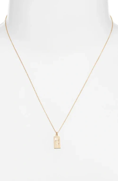 Set & Stones Tawney Birth Flower Pendant Necklace In Gold