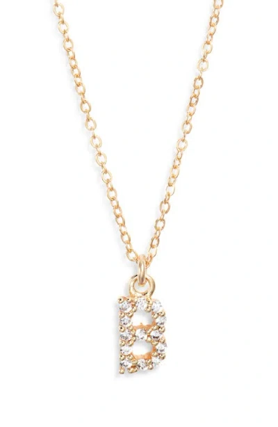 Set & Stones Gemma Initial Necklace In Gold