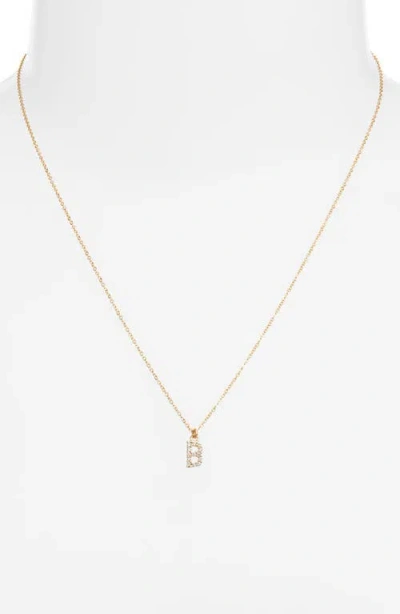 Set & Stones Gemma Initial Necklace In Gold