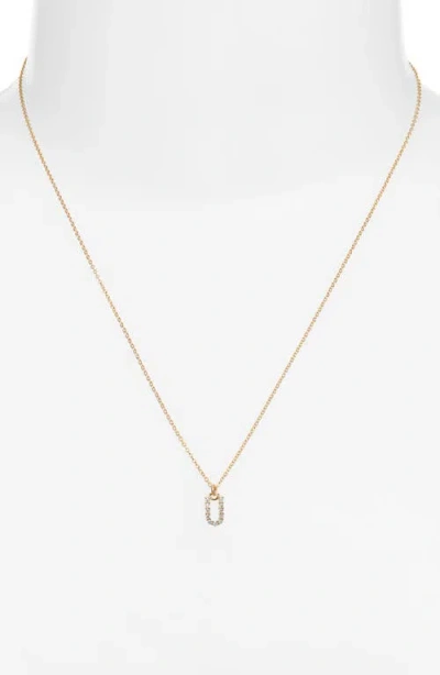 Set & Stones Gemma Initial Necklace In Gold
