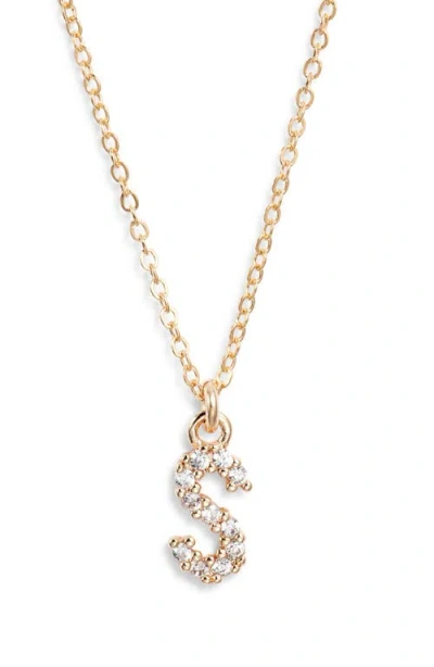 Set & Stones Gemma Initial Necklace In Gold