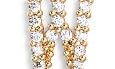 Set & Stones Gemma Initial Necklace In Gold