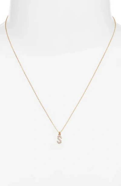 Set & Stones Gemma Initial Necklace In Gold