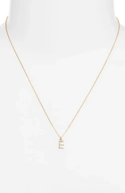 Set & Stones Gemma Initial Necklace In Gold