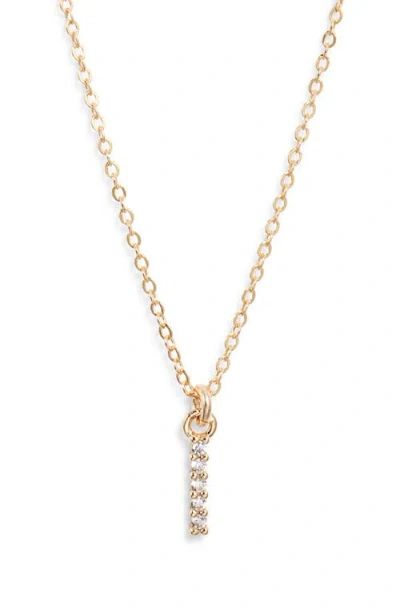 Set & Stones Gemma Initial Necklace In Gold