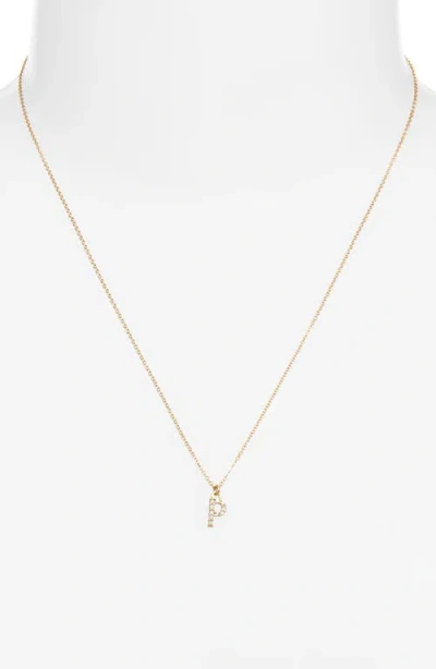 Set & Stones Gemma Initial Necklace In Gold