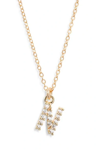 Set & Stones Gemma Initial Necklace In Gold
