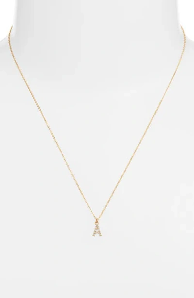 Set & Stones Gemma Initial Necklace In Gold