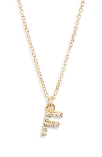 Set & Stones Gemma Initial Necklace In Gold