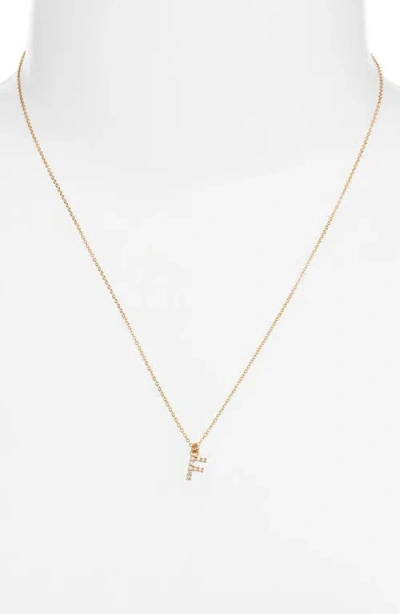 Set & Stones Gemma Initial Necklace In Gold