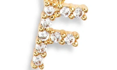 Set & Stones Gemma Initial Necklace In Gold