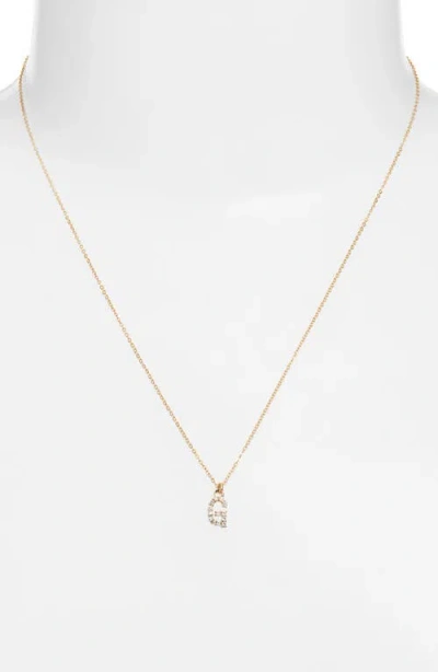 Set & Stones Gemma Initial Necklace In Gold