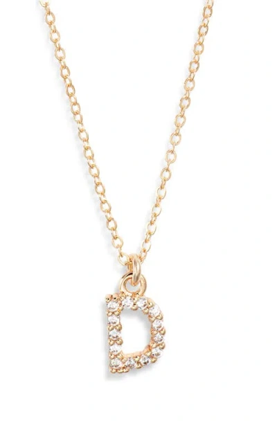 Set & Stones Gemma Initial Necklace In Gold
