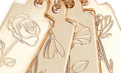 Set & Stones Tawney Birth Flower Necklace In Gold