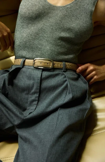 Aureum No. 19 Leather Belt In Brown