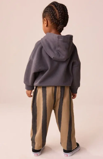 Next Kids' Jersey Stripe Sweatpants In Brown
