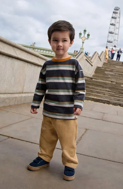 Next Kids' Stripe Crewneck Shirt & Sweatpants Set In Multi