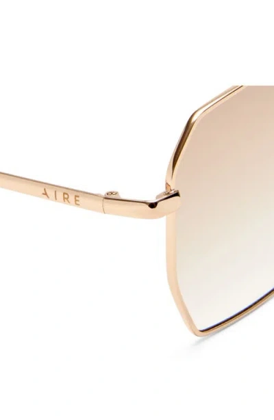 Aire Asteroide 60mm Square Sunglasses In Gold