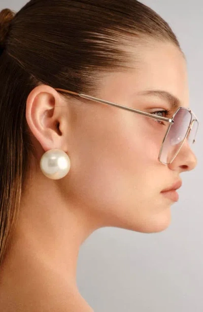 Aire Asteroide 60mm Square Sunglasses In Gold