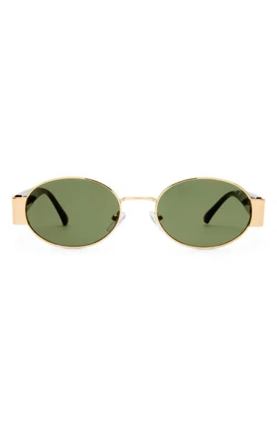 Aire Mars Ii 51mm Oval Sunglasses In Gold