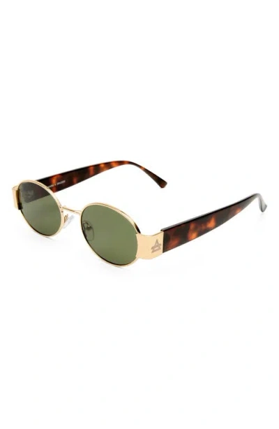 Aire Mars Ii 51mm Oval Sunglasses In Gold