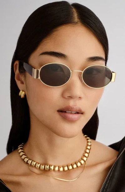 Aire Mars Ii 51mm Oval Sunglasses In Gold