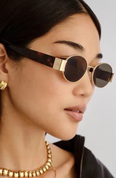 Aire Mars Ii 51mm Oval Sunglasses In Gold