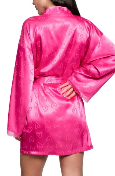 In Bloom By Jonquil Sasha Heart Satin Wrap In Pink