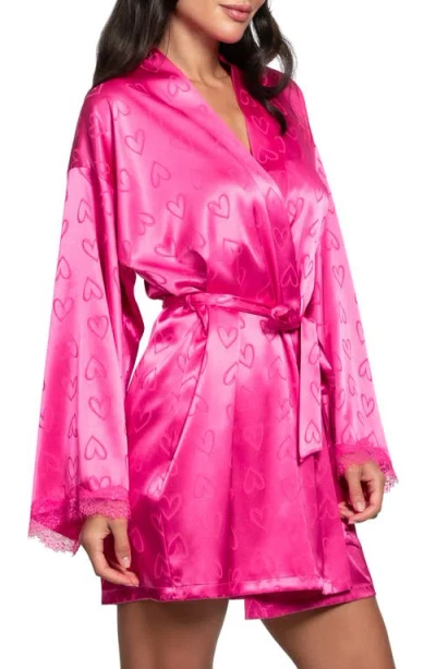 In Bloom By Jonquil Sasha Heart Satin Wrap In Pink