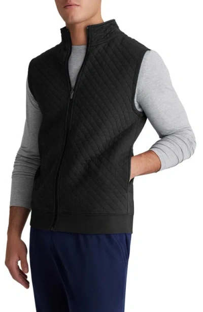 Tommy John Quilted Vest In Black