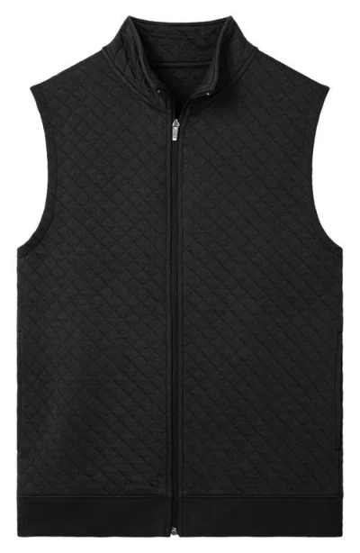 Tommy John Quilted Vest In Black