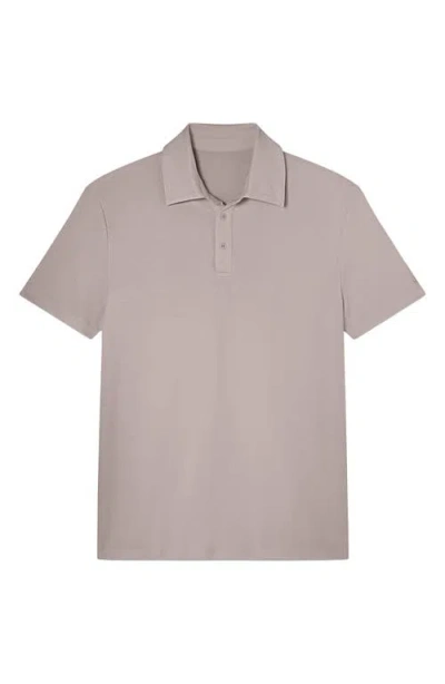 Tommy John Modal Blend Piqué Polo In Neutral