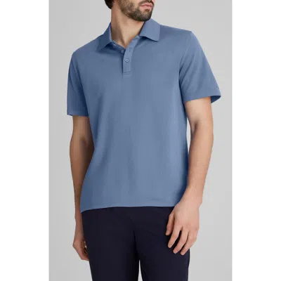 Tommy John Modal Blend Piqué Polo In Blue