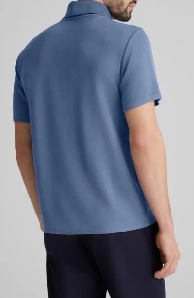 Tommy John Modal Blend Piqué Polo In Blue