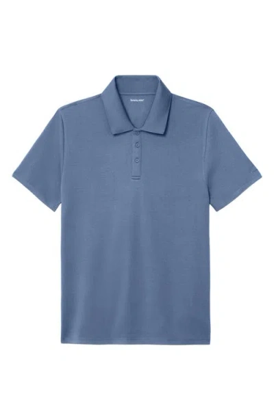 Tommy John Modal Blend Piqué Polo In Blue