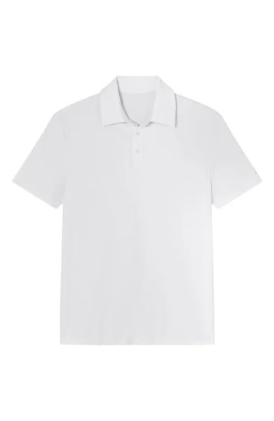 Tommy John Modal Blend Piqué Polo In White