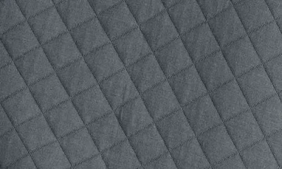 Tommy John Quilted Quarter Zip Top In Gray