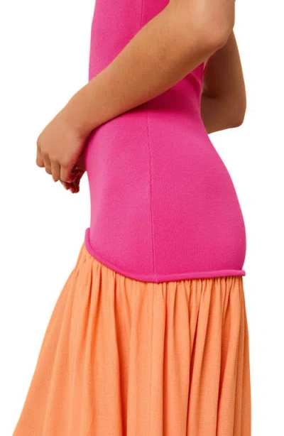 Solid & Striped The Camila Two-tone Dress In Multi