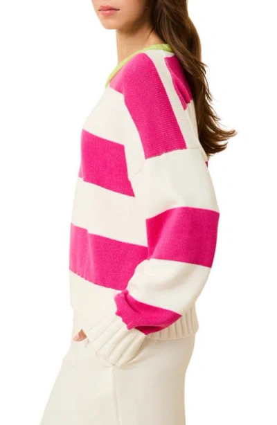 Solid & Striped The Reva Stripe Sweater In Pink