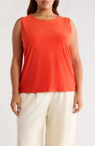 Vikki Vi Scoop Neck Tank In Orange